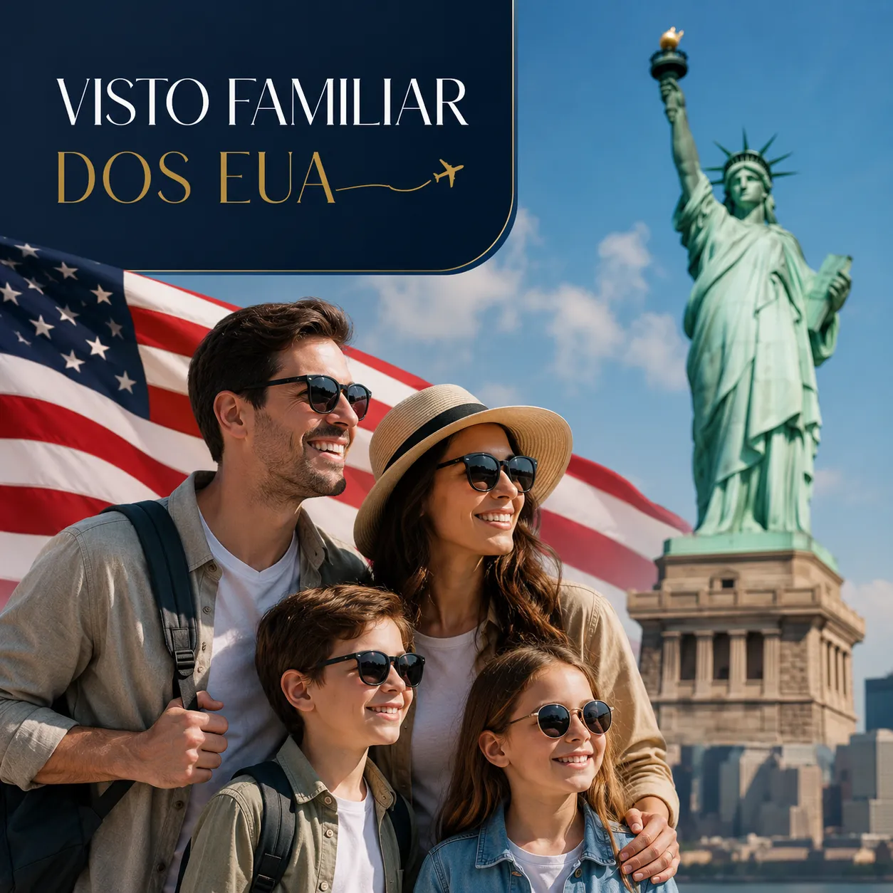 Imagem ilustrativa para o artigo Visto familiar dos EUA: como conseguir passo a passo da Genuína Conexão